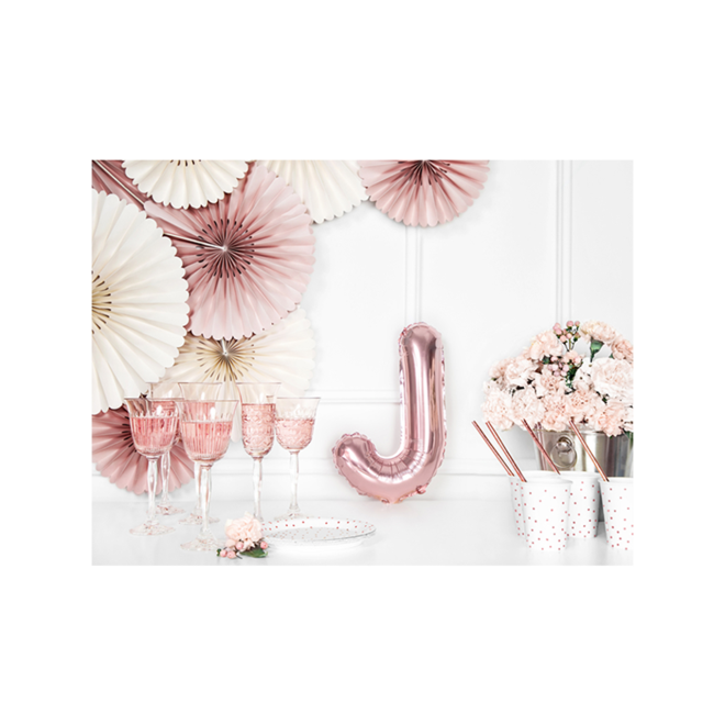 1 Ballon XS - Buchstabe J - RoseGold