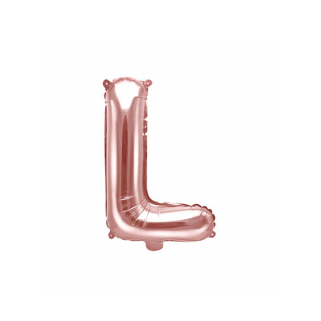 1 Ballon XS - Buchstabe L - RoseGold