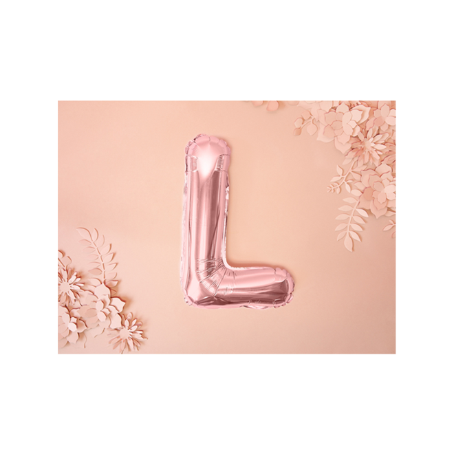 1 Ballon XS - Buchstabe L - RoseGold