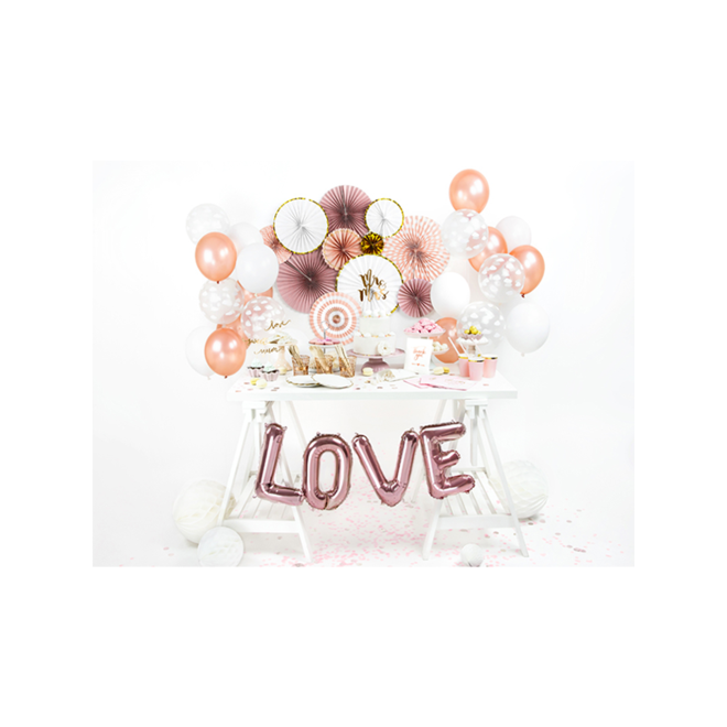 1 Ballon XS - Buchstabe L - RoseGold