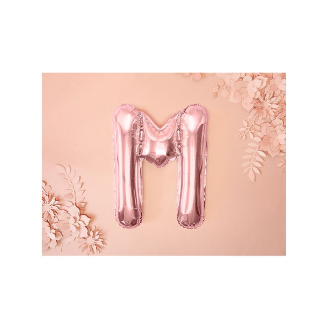 1 Ballon XS - Buchstabe M - RoseGold