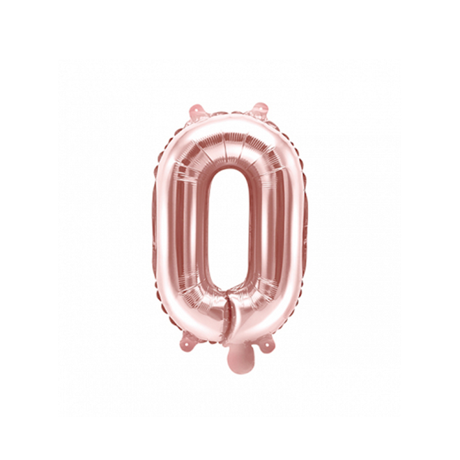 1 Ballon XS - Buchstabe O - RoseGold