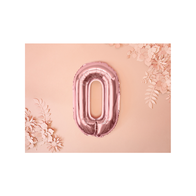 1 Ballon XS - Buchstabe O - RoseGold