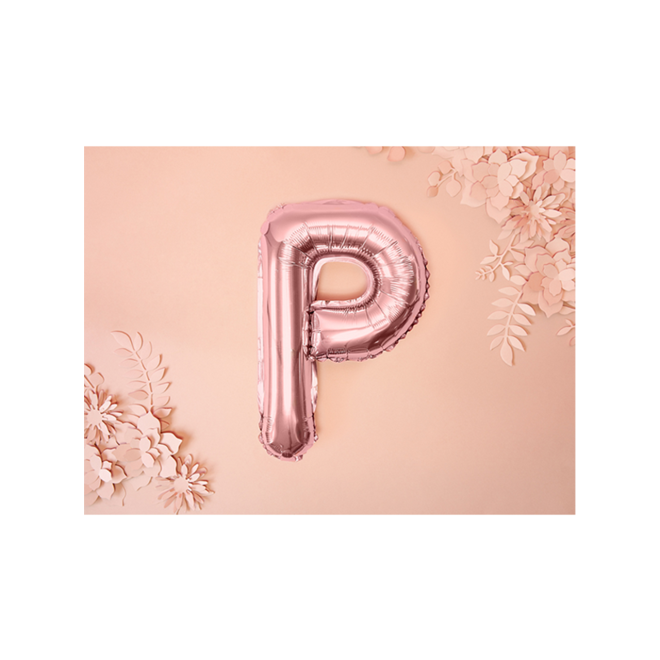 1 Ballon XS - Buchstabe P - RoseGold