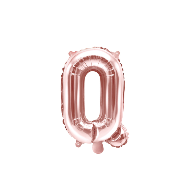 1 Ballon XS - Buchstabe Q - RoseGold