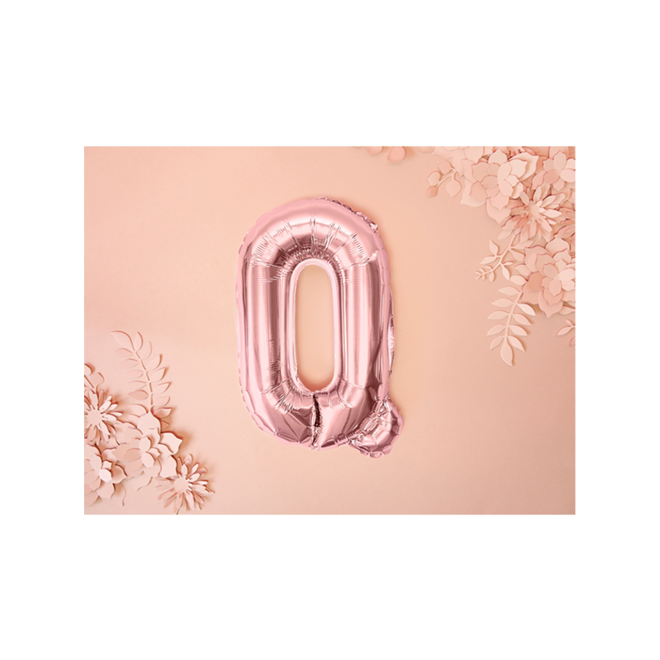 1 Ballon XS - Buchstabe Q - RoseGold