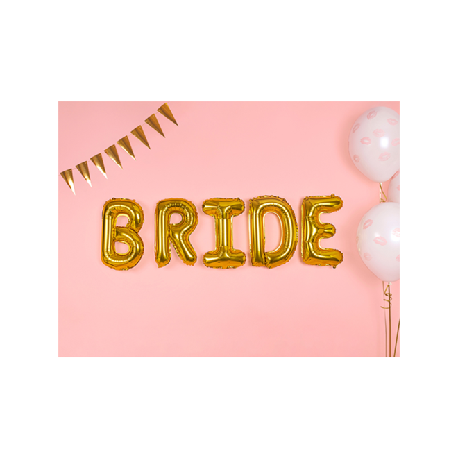 1 Ballon XS - Buchstabe R - Gold