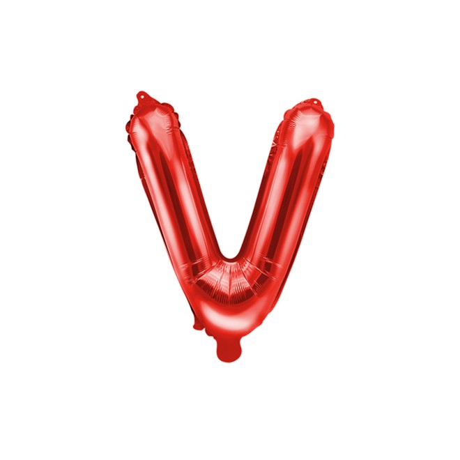 1 Ballon XS - Buchstabe V - Rot