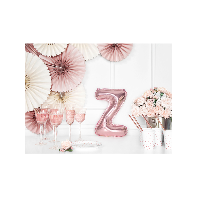 1 Ballon XS - Buchstabe Z - RoseGold