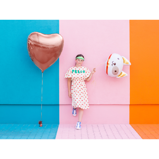 1 Ballon XXL - Herz - RoseGold
