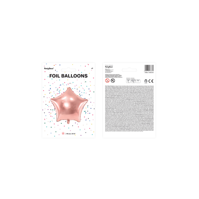 1 Ballon XXL - Stern - RoseGold