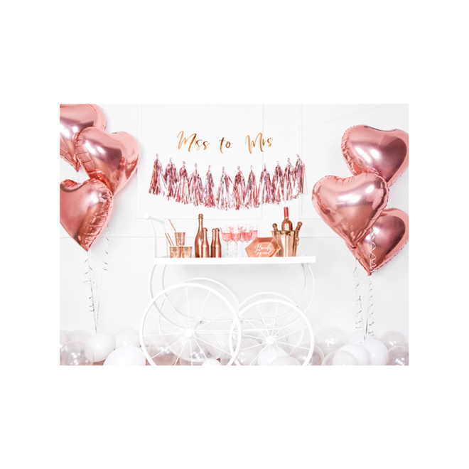 1 Ballon - Herz - RoseGold