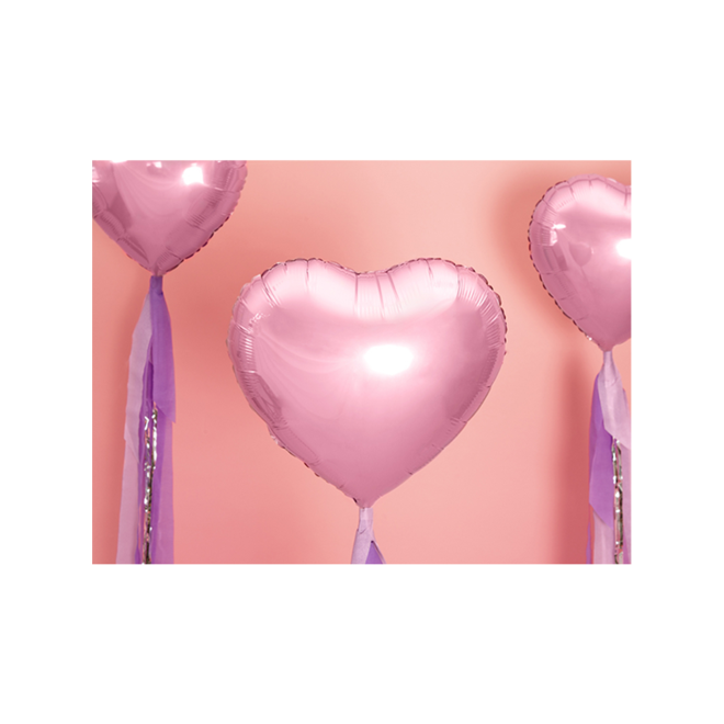 1 Ballon - Herz - Rosa