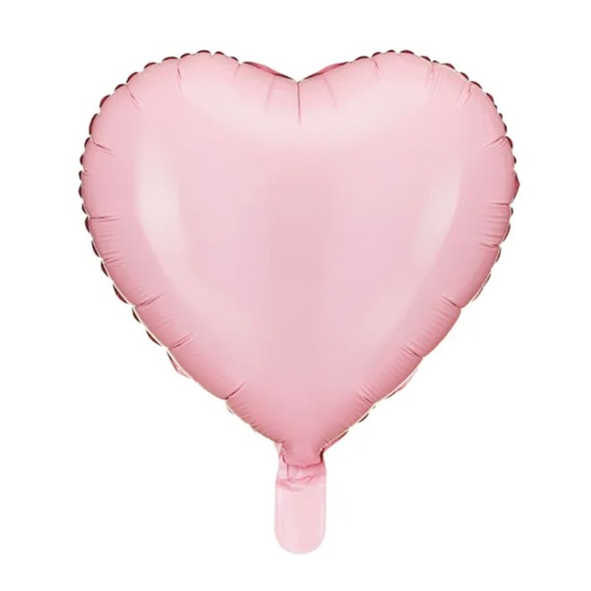 1 Ballon - Herz - Hellrosa