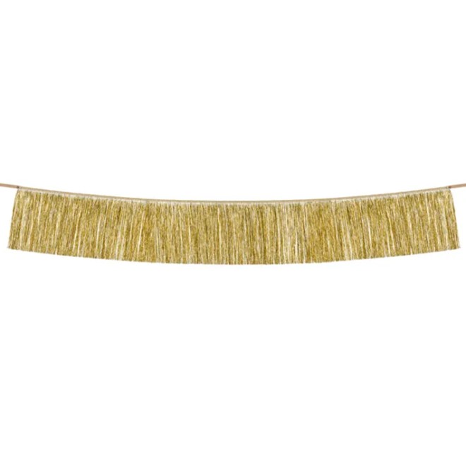 1 Girlande - Fringe Girlande Gold
