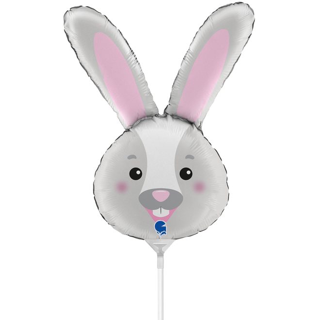10 Miniballoons Airfilled - Bunny Head (Unverpackt)
