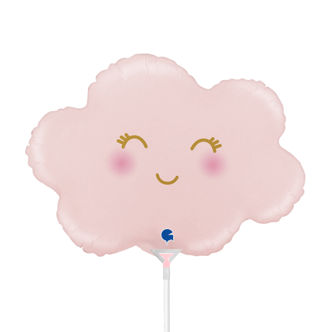 10 Miniballoons Airfilled - Cloud Satin Pastel Pink (Unverpackt)