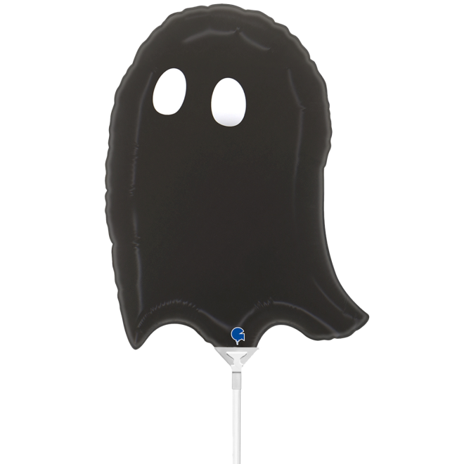 10 Miniballoons Airfilled - Dark Lil' Ghost mini (Unverpackt)