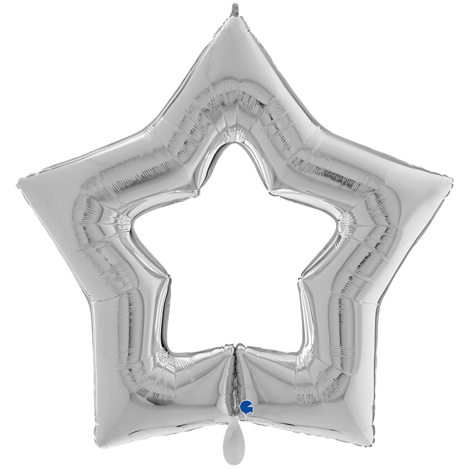 1 Balloon XXL - Linky Star - Silver