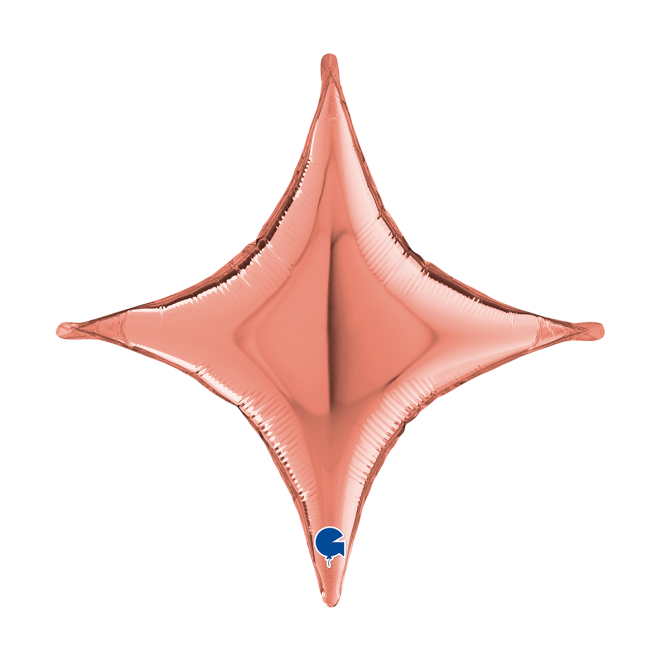 1 Balloon - Deco-Concave Cross - Rose Gold