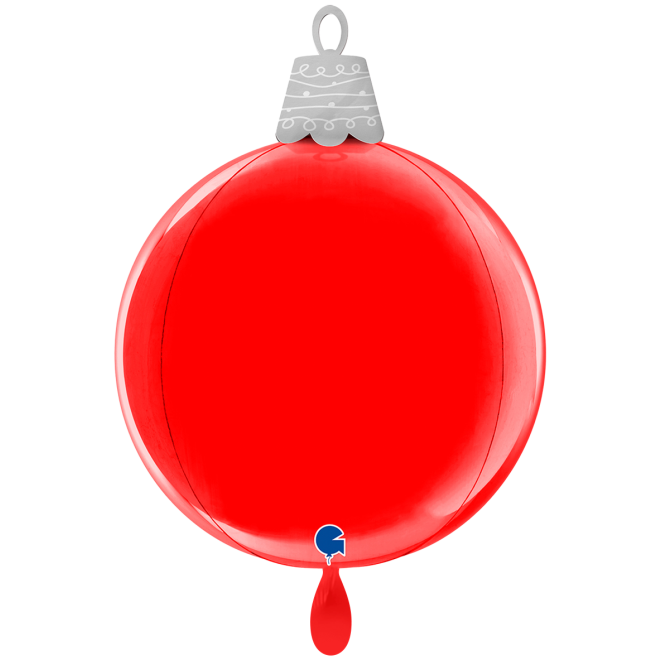 1 Balloon 4D XL - Christmas Ball Red