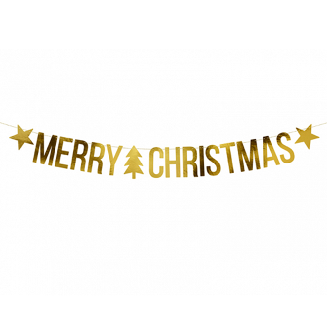 1 Bannergirlande - Merry Christmas Festive