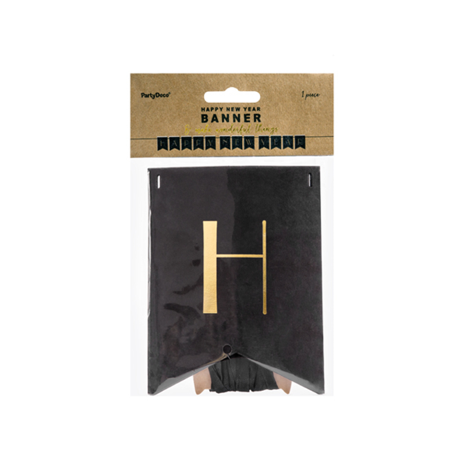 1 Bannergirlande - Happy New Year Elegant