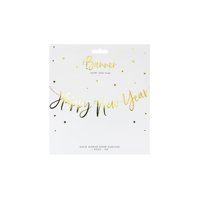 1 Bannergirlande - Happy New Year