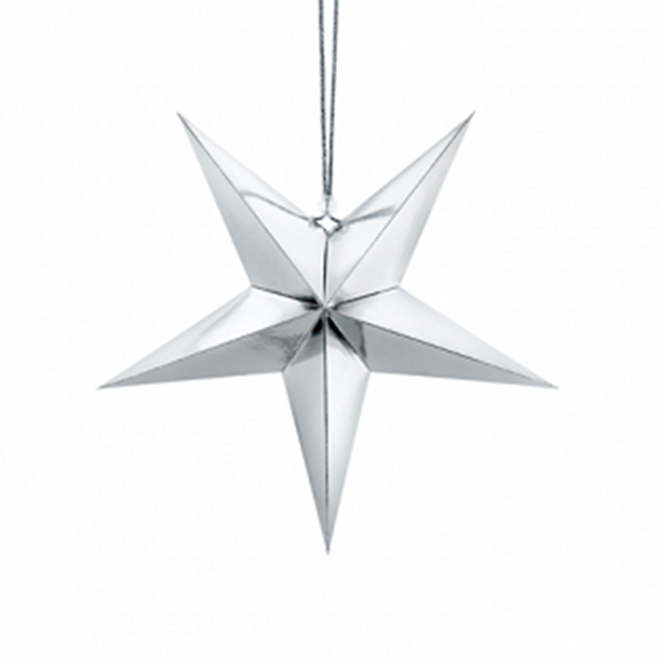 1 Paperstar - 30cm - Silber