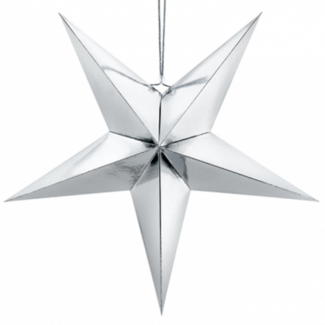1 Paperstar - 70cm - Silber