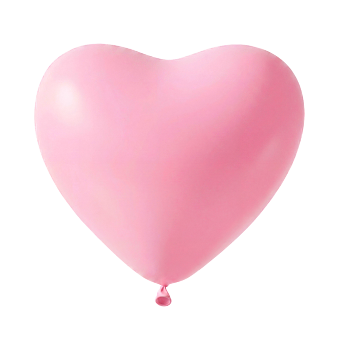 50 Herzballons - Ø30 cm - Pink