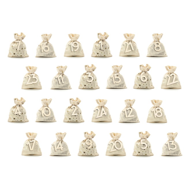 1 Adventskalender Set - Christmas Bags