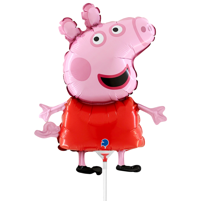 10 Miniballoons Airfilled - Peppa Pig (Unverpackt)
