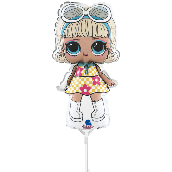 10 Miniballoons Airfilled - LOL Surprise - Go-Go Girl (Unverpackt)