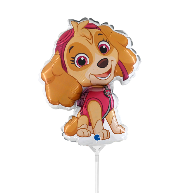 10 Miniballoons Airfilled - Paw Patrol - Skye (Unverpackt)
