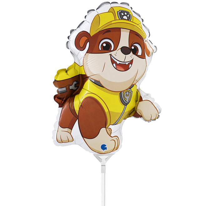 10 Miniballoons Airfilled - Paw Patrol - Rubble (Unverpackt)