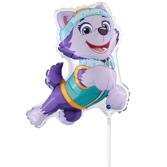 10 Miniballoons Airfilled - Paw Patrol - Everest (Unverpackt)