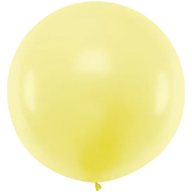 1 Riesenballon - Ø 1m - Pastell - Gelb