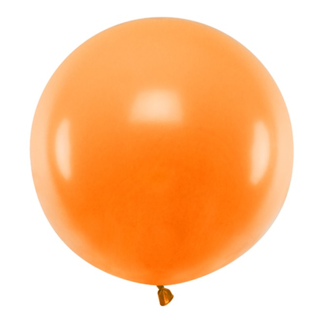 1 Riesenballon - Ø 60cm - Pastell - Mandarin Orange