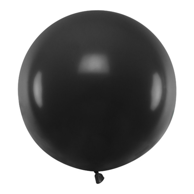 1 Riesenballon - Ø 60cm - Pastell - Black