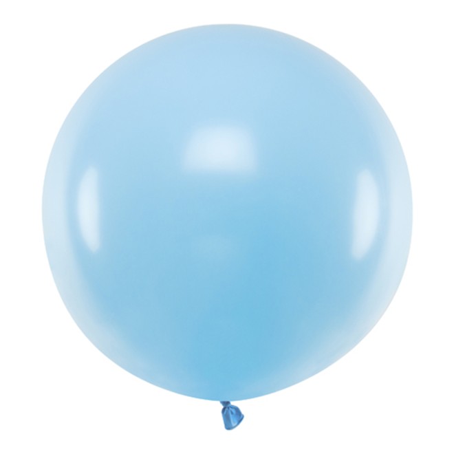 1 Riesenballon - Ø 60cm - Pastell - Baby Blue