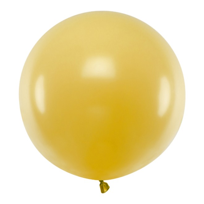 1 Riesenballon - Ø 60cm - Metallic - Gold
