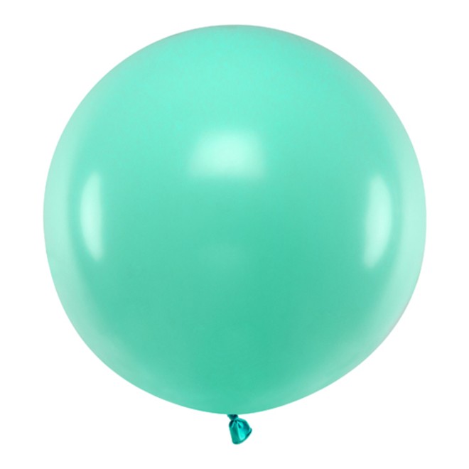 1 Riesenballon - Ø 60cm - Pastell - Aquamarine