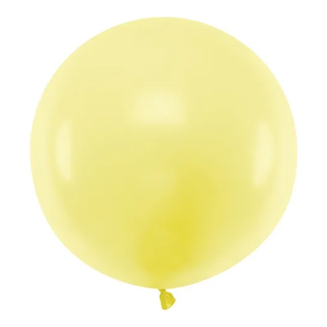 1 Riesenballon - Ø 60cm - Pastell - Gelb
