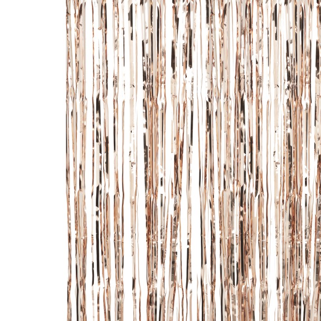 1 Fringe Curtain - Rose Gold
