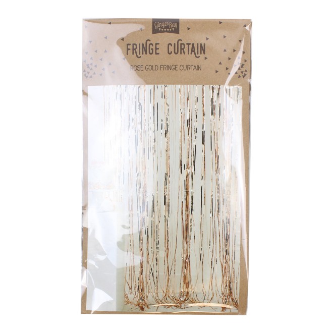 1 Fringe Curtain - Rose Gold