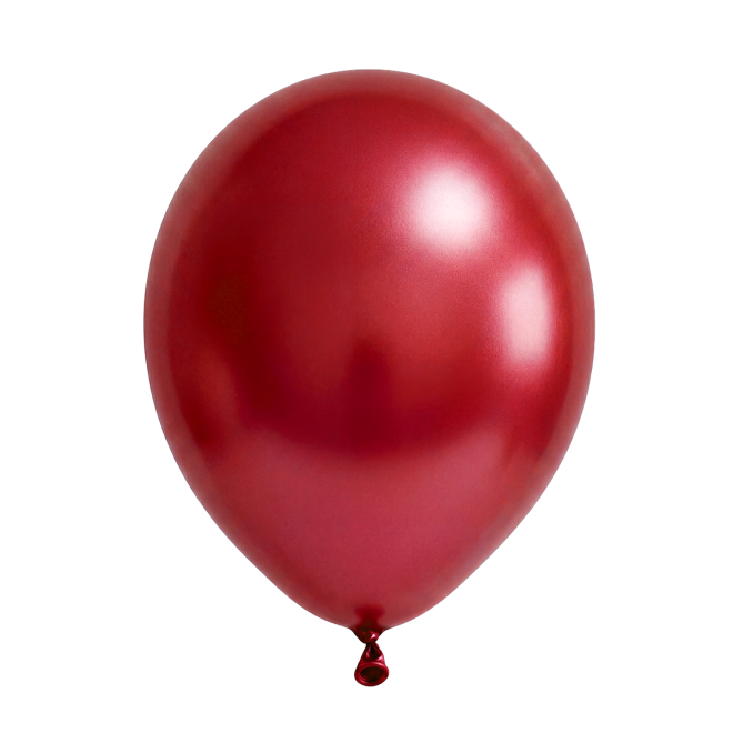 50 Luftballons - Ø30 cm - Metallic Red
