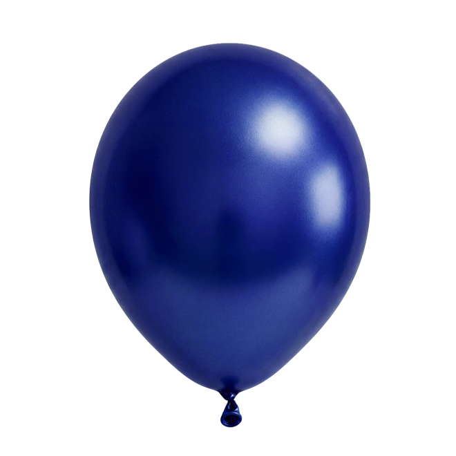 50 Luftballons - Ø30 cm - Metallic Blue