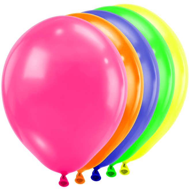 25 Luftballons - Ø46 cm - Neon Assorted