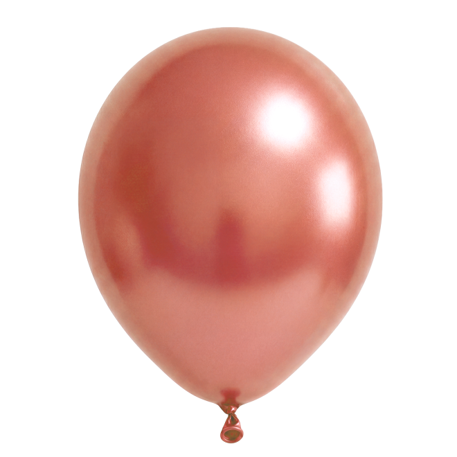 25 Luftballons - Ø46 cm - Metallic Rose Gold